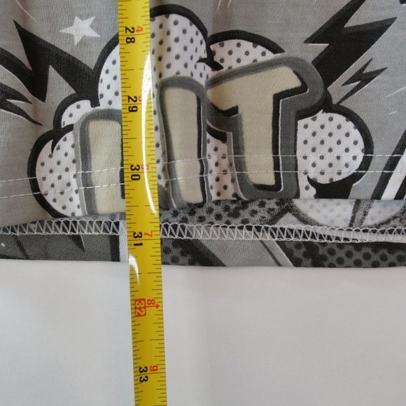 Hustle Savage OG Mens XL All Over Comic Print Short Sleeve T-shirt - Picture 3 of 6